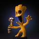 Illustration for article titled This Statue of Guardians of the Galaxy's Groot and Rocket Is Completely Precious